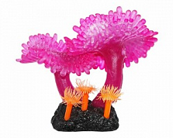 Коралл Актиния ковровая лиловая 8см, силикон Уют ВК737