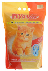 Мурзик Экстра комкующийся наполнитель 4л