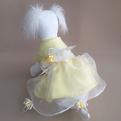 Платье для собак Бальное (лимон, сирень) XL