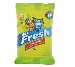 Салфетки влажные Mr.Fresh антибактериальные 15шт
