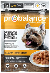 ProBalance Adult Immuno Protection Small & Medium влажный корм для собак малых и средних пород для укрепления иммунитета 85гр ProBalance Adult Immuno Protection Small & Medium влажный корм для собак малых и средних пород для укрепления иммунитета 85гр