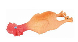 Игрушка для собак №1 Курица с пищалкой, латекс, 23 см