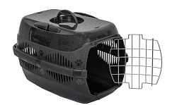Переноска для животных №1 с металлической дверцей 49*33*32см черный