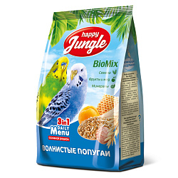 Happy Jungle корм для волнистых попугаев 500гр
