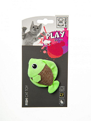 Игрушка для кошек М-Pets FISH 6*4*7 см флуоресцентная желтая