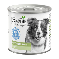 Zoodiet Hypoallergenic Lamb влажный корм для собак взрослых склонных к аллергии с ягненком 240гр