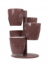 Горшок КАСКАД Ruby мокко из 5-ти горшков