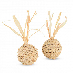 Игрушка для кошек NATURAL из кукурузных листьев Мяч 40/90мм Triol