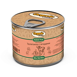 Organic Choice влажный корм для кошек Телятина с ягодами 240гр