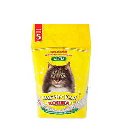 Сибирская Кошка Ультра комкующийся наполнитель 5л