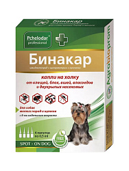 Бинакар для собак капли на холку до 5кг (4 пипетки 0,5мл) 