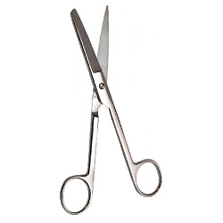 Ножницы  изогнутые 170мм с 1-м острым концом