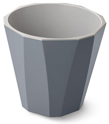Кашпо "Палермо" со вставкой 1,8л С316ТСЕР темно-серый 