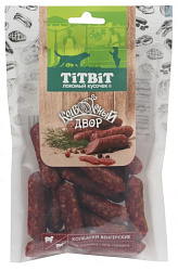 TiTBiT Лакомство для собак колбаски Венгерские Колбасный двор 80гр 