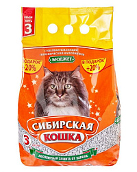Сибирская Кошка Бюджет Впитывающий наполнитель 3л