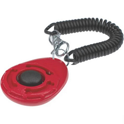 Кликер на браслете с карабином ZooOne (красный) 1019-09