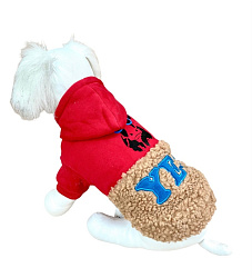 Куртка для собак YES мех красный размер 14 PetFashion