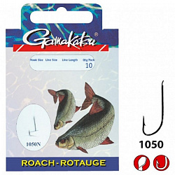 Поводок готовый Gamakatsu BKS-1050N Roach №12 45см d-0,14мм