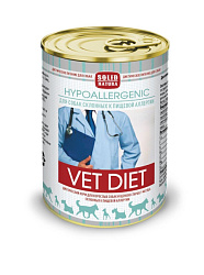 Solid Natura VET Hypoallergenic консервы для собак при пищевой аллергии 340гр