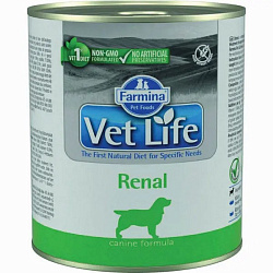 Farmina Vet Life Dog Renal консервы для собак взрослых при заболеваниях почек 300гр