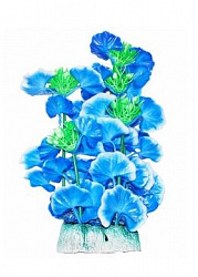 Растение аквариумное голубые цветы 24см Уют ВК504