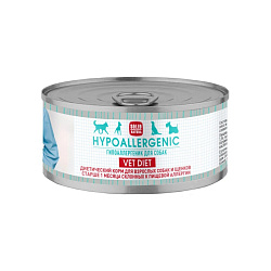 Solid Natura VET Hypoallergenic диетический влажный корм для собак при пищевой аллергии 100гр