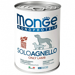 Monge Dog Monoprotein Solo консервы для собак взрослых с уткой в консервах 400гр