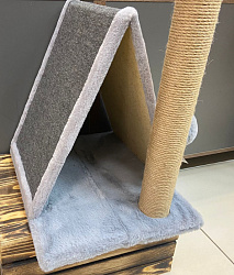 Когтеточка Вигвам Animal Shop ворсовый со столбиком 40*34*50см