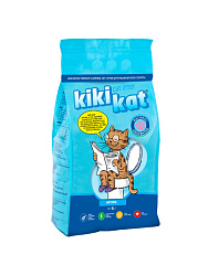 KikiKat супер-белый комкующийся наполнитель 5л