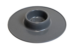 Миска-поднос пластиковая САТУРН 500мл серая Дарэлл