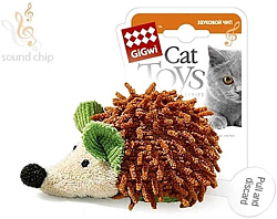Игрушка для кошек GiGwi Ежик с чипом электронным/ткань, пластик 75033