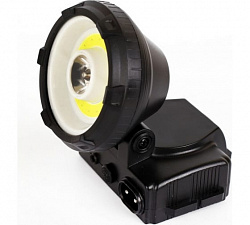 Фонарь Ultraflash LED 5368 налобный аккумуляторный, 220В, led+1,5СОВ, 2 режима
