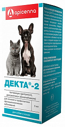 Декта-2 для кошек и собак капли глазные 5мл