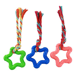 Игрушка для собак жевательная "Звезда с канатом" 8см