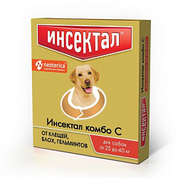 Капли на холку Инсектал Комбо д/соб. 25-40 кг N206