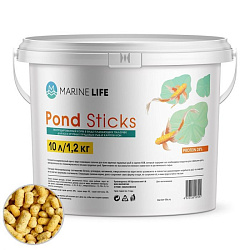 Корм для рыб Marine Life Pond Sticks д/прудовых ведро 10л/1,2 кг