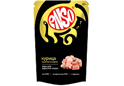 ENSO влажный корм для кошек кусочки в соусе с курицей 85г