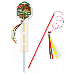 Дразнилка для кошек Мистер Алекс Удочка погремушка с лентами