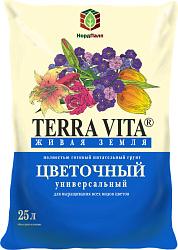 Грунт  Фарт Живая Земля цветочная 25л