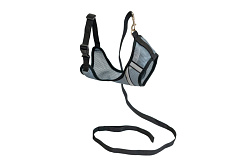 Комплект шлейка+поводок Космо LIGHT 3D сетка размер L серый Дарэлл