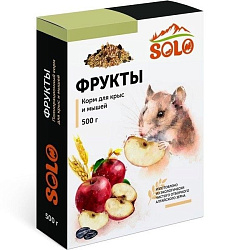 SOLO Фрукты корм для крыс и мышей 500гр