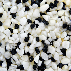 Грунт Уют 2кг Мраморная крошка черно-белая мелкая 2-5мм ГУ-22н