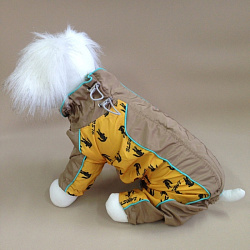 Дождевик для собак Lacosta бежево-желтый мальчик 20