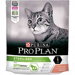Pro Plan Cat Adult Sterilised корм сухой для кошек взрослых стерилизованных с лососем 400гр