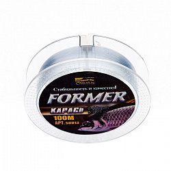 Леска Caiman Former карась 100м 0,25мм серая