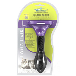 Фурминатор FURminator L для кошек крупных пород длинношерстных 7см