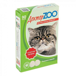 Доктор ZOO № 90 для кошек печень 