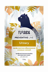 Florida Preventive Line Urinary сухой диетический корм для взрослых кошек при мочекаменной болезни 1,5кг