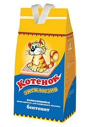 Котенок Эксклюзив комкующийся наполнитель 5л