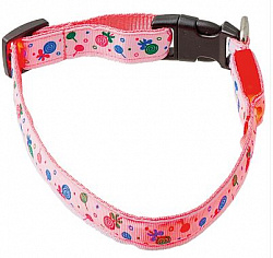 V.I.Pet Ошейник светящийся Леденцы 20 мм (50*60 см)  14-3600XL